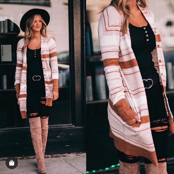 Striped Cardigan - Picture 2 of 2